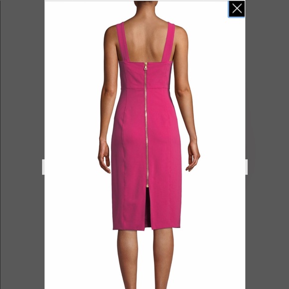 Veronica Beard Square-Neck Sleeveless Sheath Dress - Picture 4 of 4